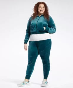 Hoodies & Sweatshirts | Reebok Hoodies & Sweatshirts Classics Energy Q4 Velour Zip-Up Sweatshirt (Plus Size)