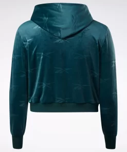 Hoodies & Sweatshirts | Reebok Hoodies & Sweatshirts Classics Energy Q4 Velour Zip-Up Sweatshirt (Plus Size)