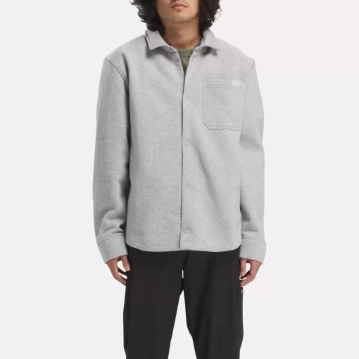 Tops & T-Shirts | Reebok Tops & T-Shirts Classics Wardrobe Essentials Fleece Overshirt