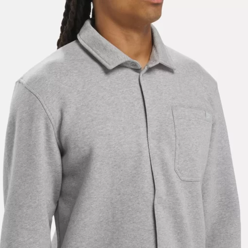 Tops & T-Shirts | Reebok Tops & T-Shirts Classics Wardrobe Essentials Fleece Overshirt