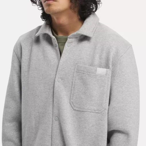 Tops & T-Shirts | Reebok Tops & T-Shirts Classics Wardrobe Essentials Fleece Overshirt