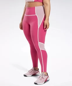 Leggings & Tights | Reebok Leggings & Tights Lux High-Rise Colorblock Leggings (Plus Size)