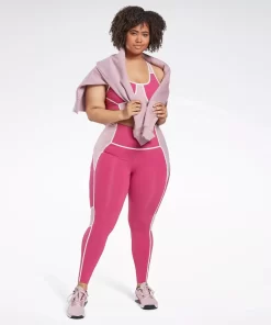Leggings & Tights | Reebok Leggings & Tights Lux High-Rise Colorblock Leggings (Plus Size)