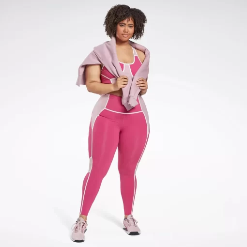 Leggings & Tights | Reebok Leggings & Tights Lux High-Rise Colorblock Leggings (Plus Size)