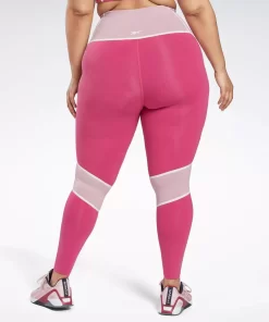 Leggings & Tights | Reebok Leggings & Tights Lux High-Rise Colorblock Leggings (Plus Size)