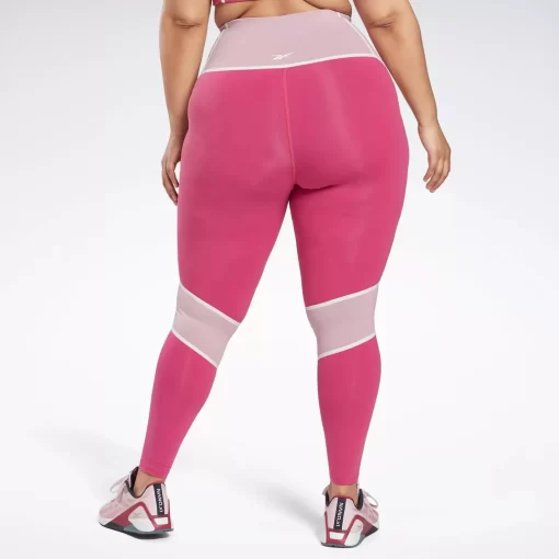 Leggings & Tights | Reebok Leggings & Tights Lux High-Rise Colorblock Leggings (Plus Size)