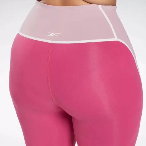 Leggings & Tights | Reebok Leggings & Tights Lux High-Rise Colorblock Leggings (Plus Size)