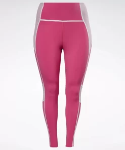 Leggings & Tights | Reebok Leggings & Tights Lux High-Rise Colorblock Leggings (Plus Size)