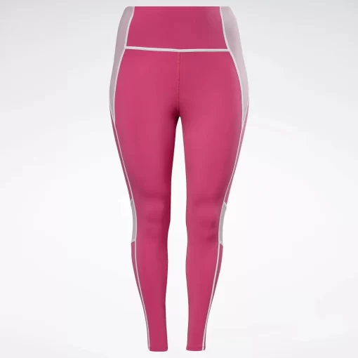 Leggings & Tights | Reebok Leggings & Tights Lux High-Rise Colorblock Leggings (Plus Size)