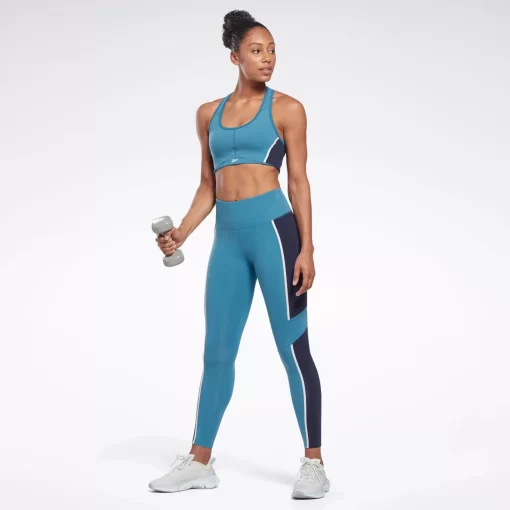 Sports Bras | Reebok Sports Bras Lux Racer Padded Colorblock Bra