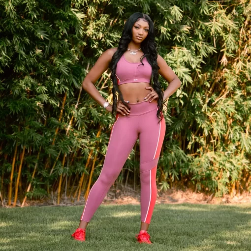 Yoga | Reebok Yoga Lux Racer Padded Colorblock Bra