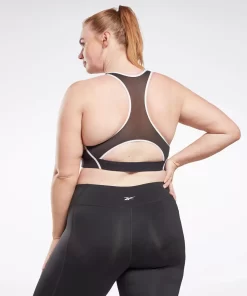 Sports Bras | Reebok Sports Bras Lux Racer Padded Colorblocked Bra (Plus Size)