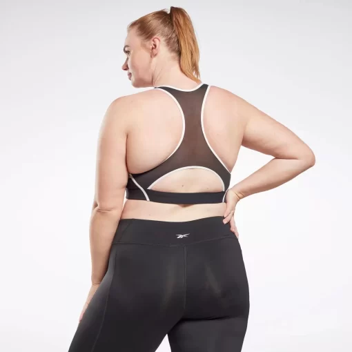 Sports Bras | Reebok Sports Bras Lux Racer Padded Colorblocked Bra (Plus Size)