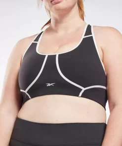 Sports Bras | Reebok Sports Bras Lux Racer Padded Colorblocked Bra (Plus Size)