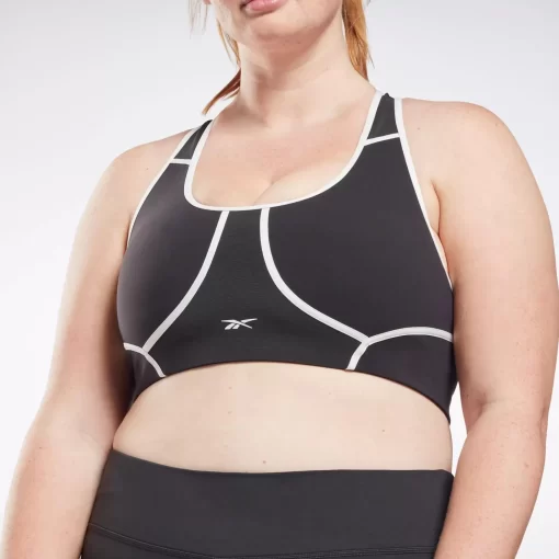 Sports Bras | Reebok Sports Bras Lux Racer Padded Colorblocked Bra (Plus Size)