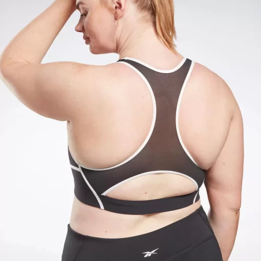 Sports Bras | Reebok Sports Bras Lux Racer Padded Colorblocked Bra (Plus Size)
