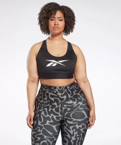 Yoga | Reebok Yoga Lux Vector Racer Sports Bra (Plus Size)