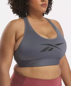 Yoga | Reebok Yoga Lux Vector Racer Sports Bra (Plus Size)
