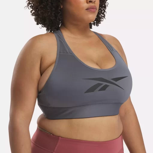 Yoga | Reebok Yoga Lux Vector Racer Sports Bra (Plus Size)