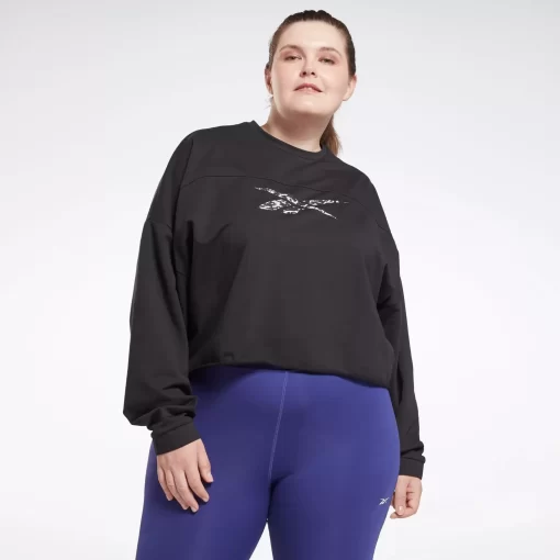 Hoodies & Sweatshirts | Reebok Hoodies & Sweatshirts Modern Safari Coverup (Plus Size)