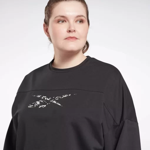 Hoodies & Sweatshirts | Reebok Hoodies & Sweatshirts Modern Safari Coverup (Plus Size)