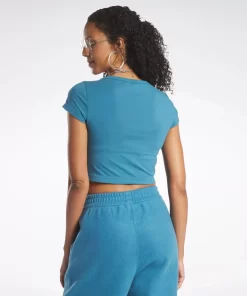 Tops & T-Shirts | Reebok Tops & T-Shirts Classics Cropped Jersey T-Shirt