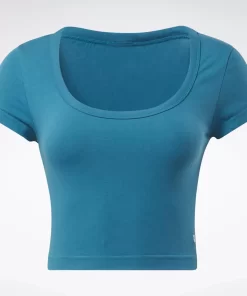Tops & T-Shirts | Reebok Tops & T-Shirts Classics Cropped Jersey T-Shirt