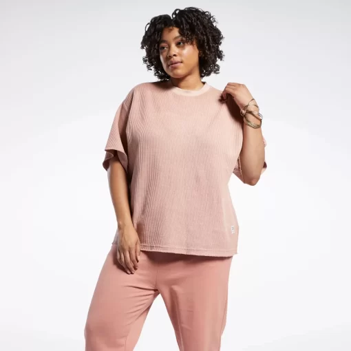 Tops & T-Shirts | Reebok Tops & T-Shirts Classics Natural Dye Waffle T-Shirt (Plus Size)