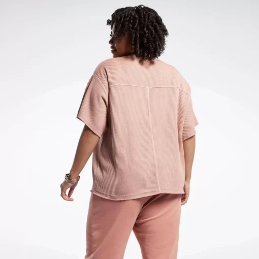 Tops & T-Shirts | Reebok Tops & T-Shirts Classics Natural Dye Waffle T-Shirt (Plus Size)