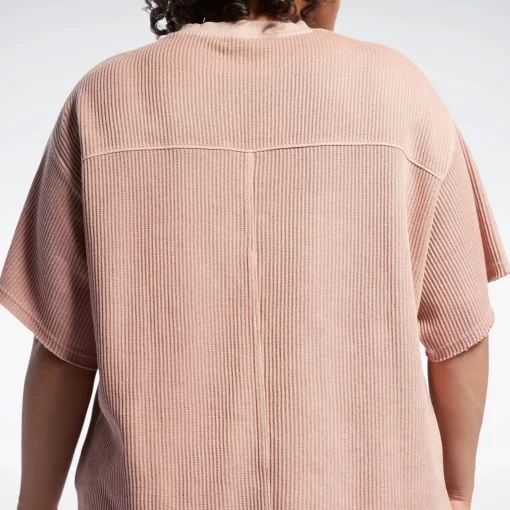 Tops & T-Shirts | Reebok Tops & T-Shirts Classics Natural Dye Waffle T-Shirt (Plus Size)