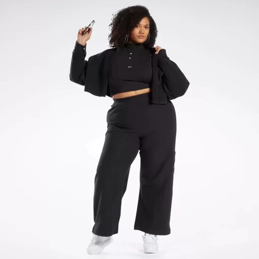 Pants & Sweatpants | Reebok Pants & Sweatpants Classics Reverse Fleece Wide Leg Pants (Plus Size)