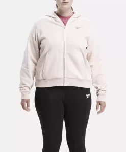 Loungewear | Reebok Loungewear Identity Small Logo Fleece Full-Zip Sweatshirt (Plus Size)