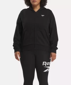 Loungewear | Reebok Loungewear Identity Small Logo Fleece Full-Zip Sweatshirt (Plus Size)