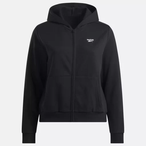 Loungewear | Reebok Loungewear Identity Small Logo Fleece Full-Zip Sweatshirt (Plus Size)
