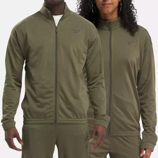 Jackets | Reebok Jackets Identity Vector Knit Track Jacket