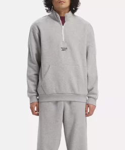 Hoodies & Sweatshirts | Reebok Hoodies & Sweatshirts Identity Vintage Sport Quarter-Zip Sweatshirt