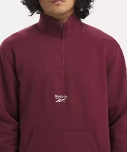 Hoodies & Sweatshirts | Reebok Hoodies & Sweatshirts Identity Vintage Sport Quarter-Zip Sweatshirt