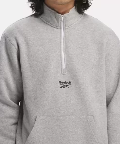 Hoodies & Sweatshirts | Reebok Hoodies & Sweatshirts Identity Vintage Sport Quarter-Zip Sweatshirt