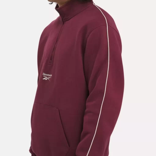 Hoodies & Sweatshirts | Reebok Hoodies & Sweatshirts Identity Vintage Sport Quarter-Zip Sweatshirt
