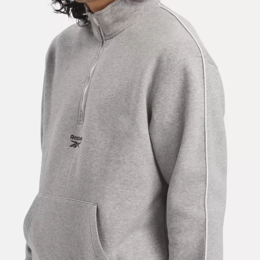 Hoodies & Sweatshirts | Reebok Hoodies & Sweatshirts Identity Vintage Sport Quarter-Zip Sweatshirt
