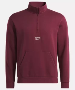 Hoodies & Sweatshirts | Reebok Hoodies & Sweatshirts Identity Vintage Sport Quarter-Zip Sweatshirt