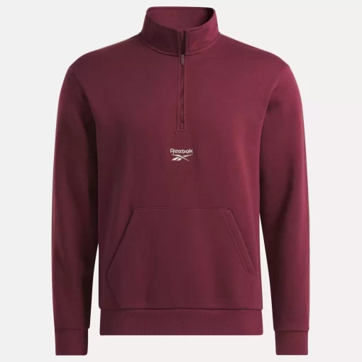 Hoodies & Sweatshirts | Reebok Hoodies & Sweatshirts Identity Vintage Sport Quarter-Zip Sweatshirt