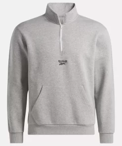 Hoodies & Sweatshirts | Reebok Hoodies & Sweatshirts Identity Vintage Sport Quarter-Zip Sweatshirt