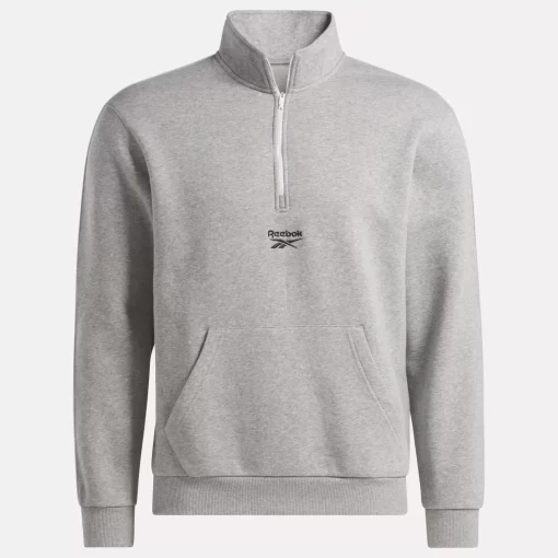 Hoodies & Sweatshirts | Reebok Hoodies & Sweatshirts Identity Vintage Sport Quarter-Zip Sweatshirt