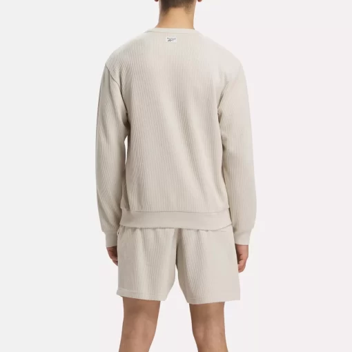 Hoodies & Sweatshirts | Reebok Hoodies & Sweatshirts Identity Vintage Sport Waffle Crew Sweatshirt