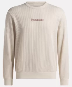Hoodies & Sweatshirts | Reebok Hoodies & Sweatshirts Identity Vintage Sport Waffle Crew Sweatshirt