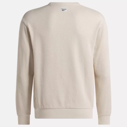Hoodies & Sweatshirts | Reebok Hoodies & Sweatshirts Identity Vintage Sport Waffle Crew Sweatshirt