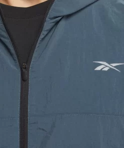 Jackets | Reebok Jackets Running Hooded Jacket