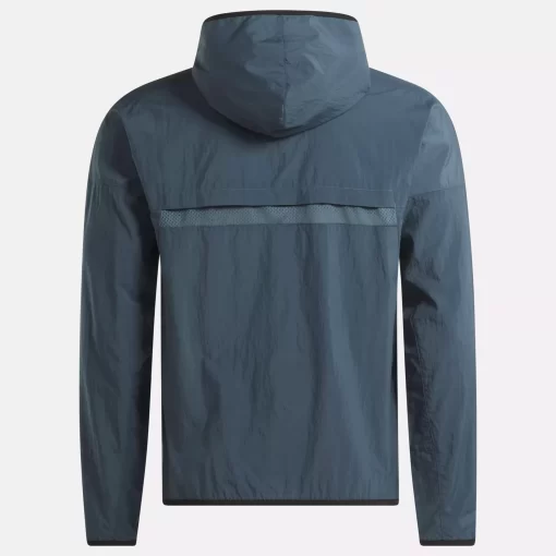 Jackets | Reebok Jackets Running Hooded Jacket