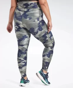Leggings & Tights | Reebok Leggings & Tights Workout Ready Camo Print Leggings (Plus Size)